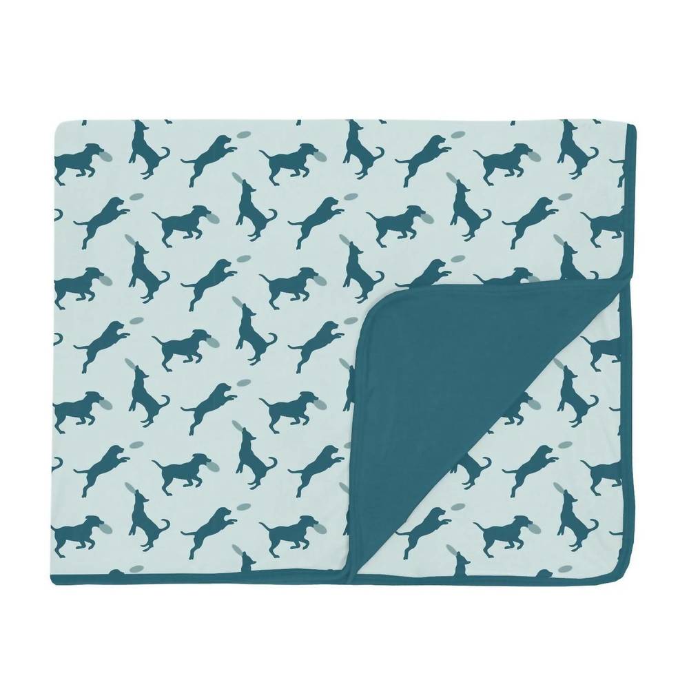 NEW KICKEE toddler blanket 40"x 60" in fresh air frisbee labs